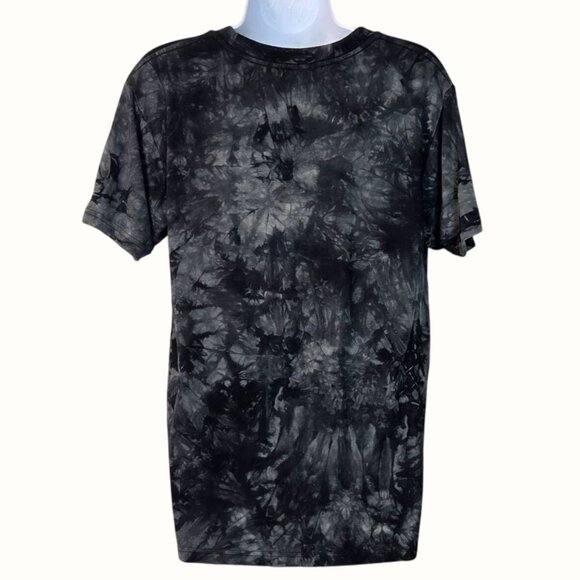 LuLaRoe American Flag Best World Black Tie Dye Graphic 4th of July T-Shirt Small - Picture 3 of 4